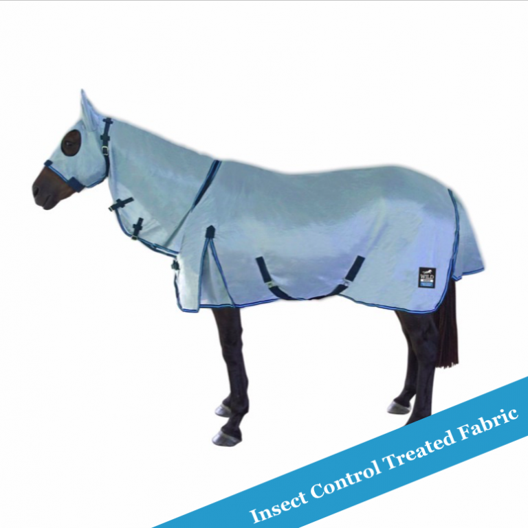 Horse Rug Super Strength Mesh Rug with attached Hood WILD Horse