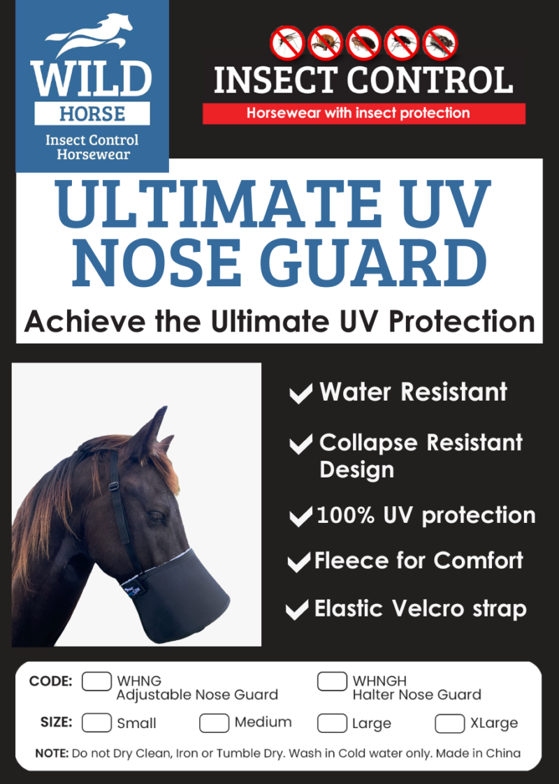 NEW ULTIMATE UV Nose Guard WILD Horse