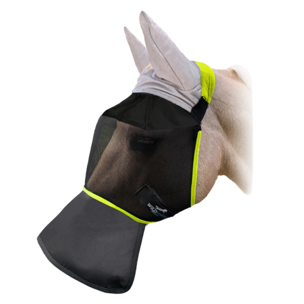 NEW FV45/NG - Horse Fly Veil with UV INSERT, Ultimate Nose Guard & Ears